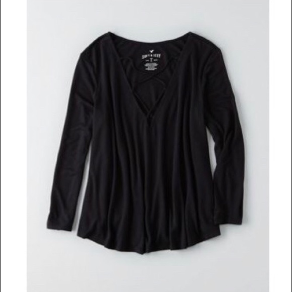 *2 for $15 Bundle* American Eagle Lace-Up Swing Top